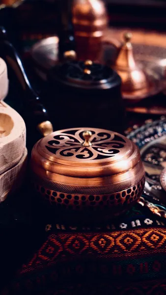 Copper Dhoop Burner