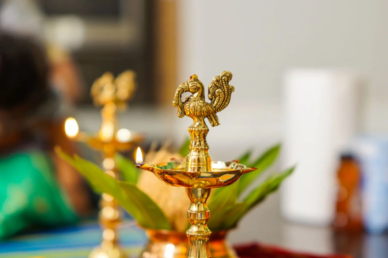 Engraved Brass Diya