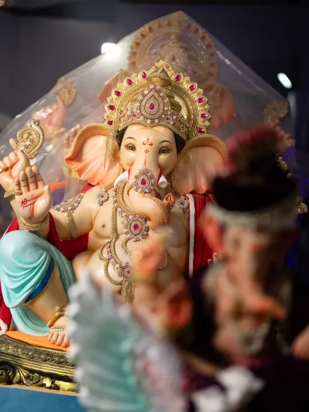 Hand-painted Ganesha Idol