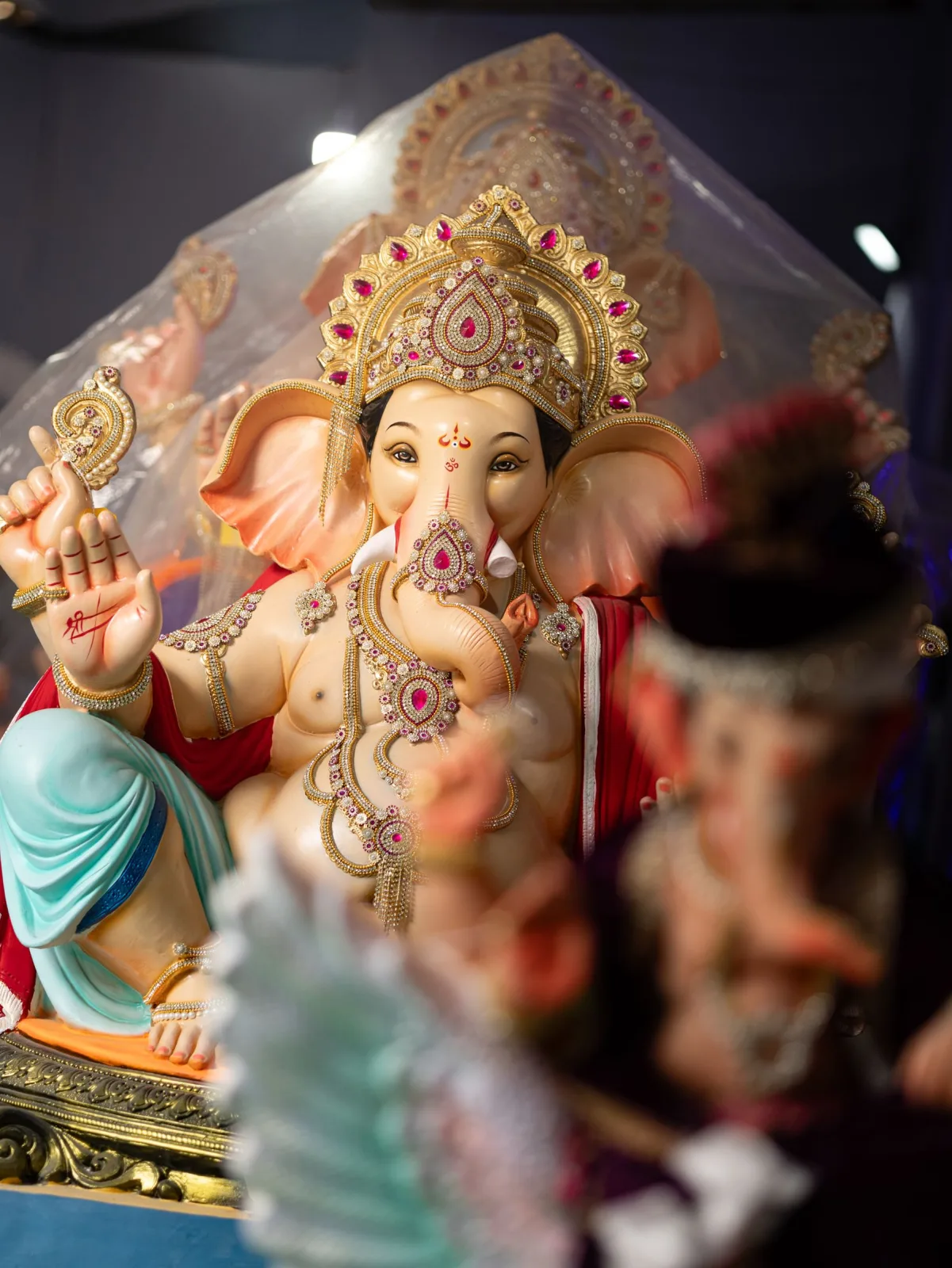 Hand-painted Ganesha Idol