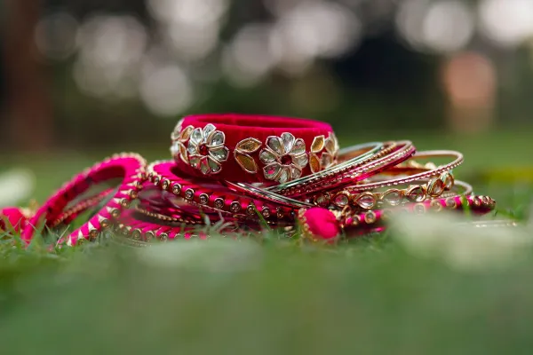 Red & Gold Bridal Bangle Set