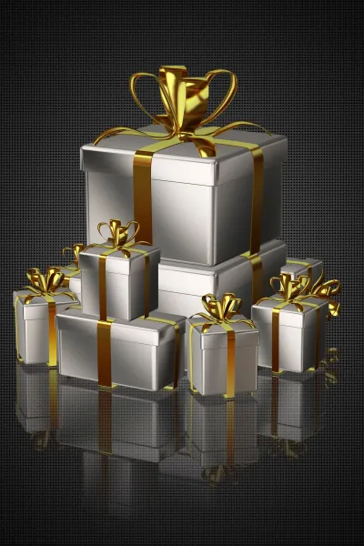 Silver & Gold Corporate Gift Cube