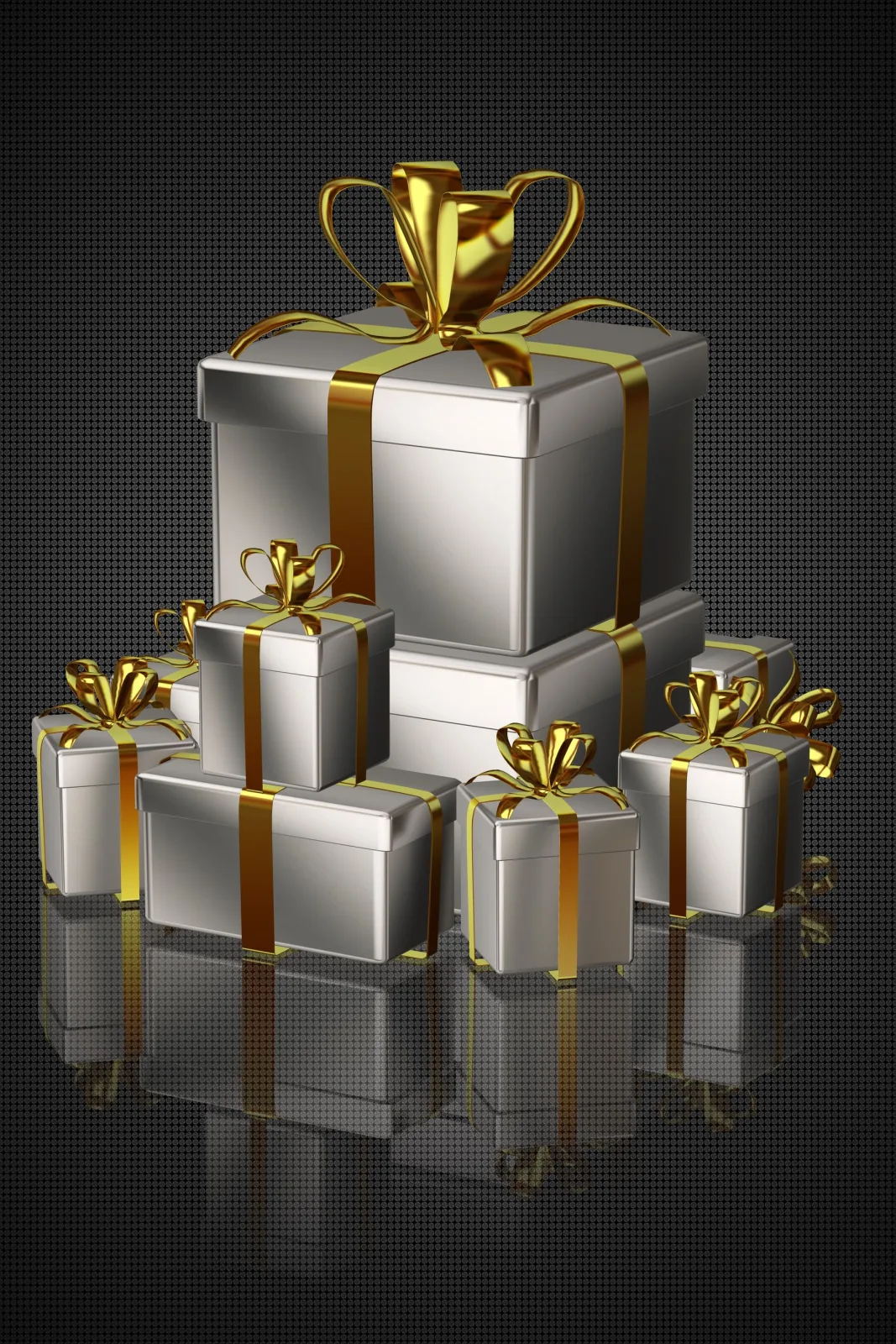 Silver & Gold Corporate Gift Cube