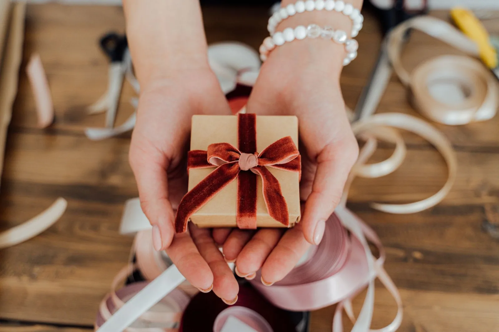 Velvet Ribbon Keepsake Box